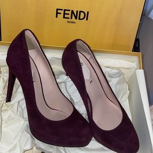Brand new fendi heels with box and dust bag